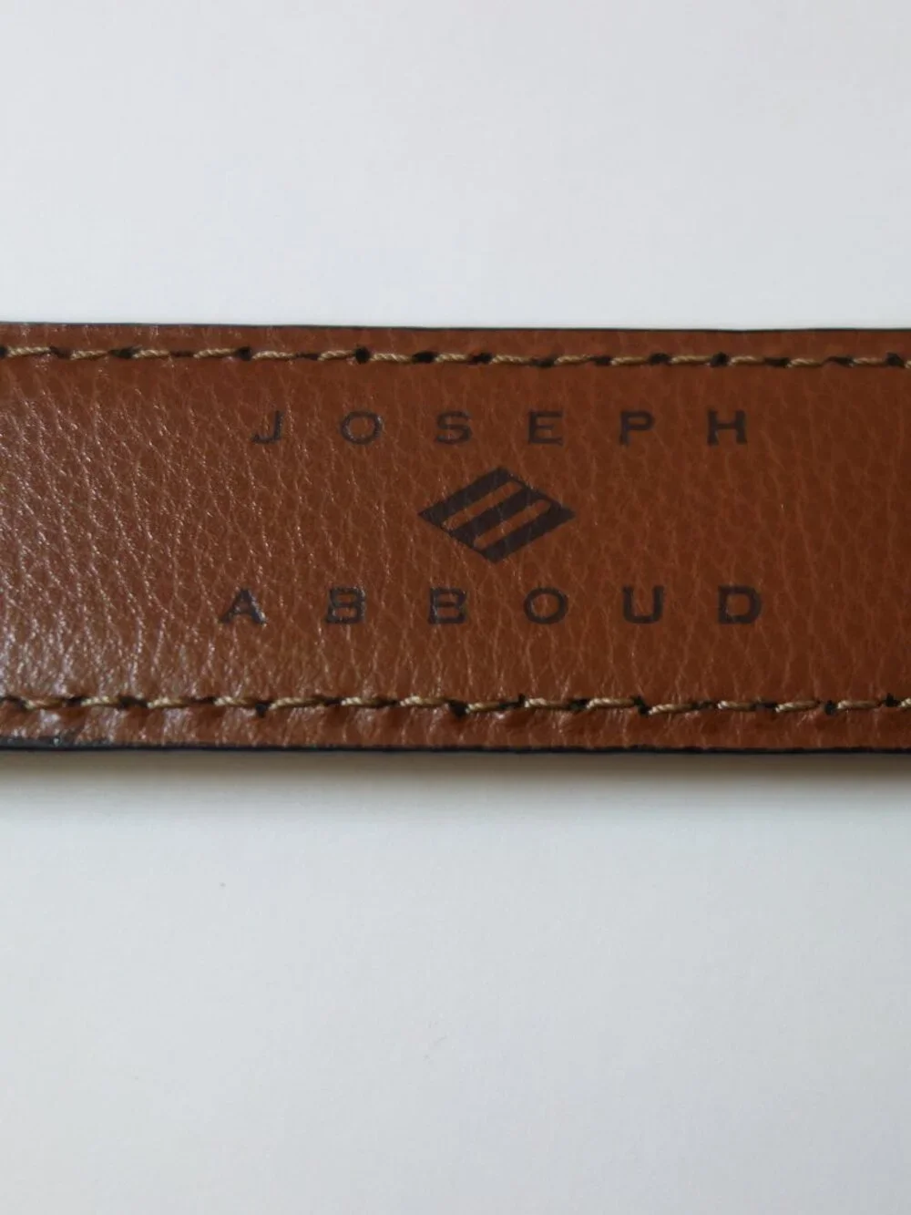 Joseph Abboud Men's Italian Hand Crafted Leather Belt Black (38/95) NWOT!